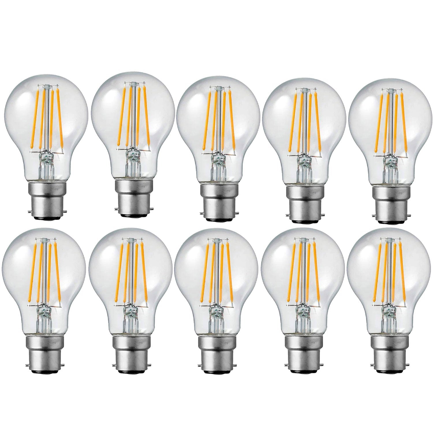 Dimmable A60 LED Filament Bulb B22 4W Cool White 6000K Energy Saving