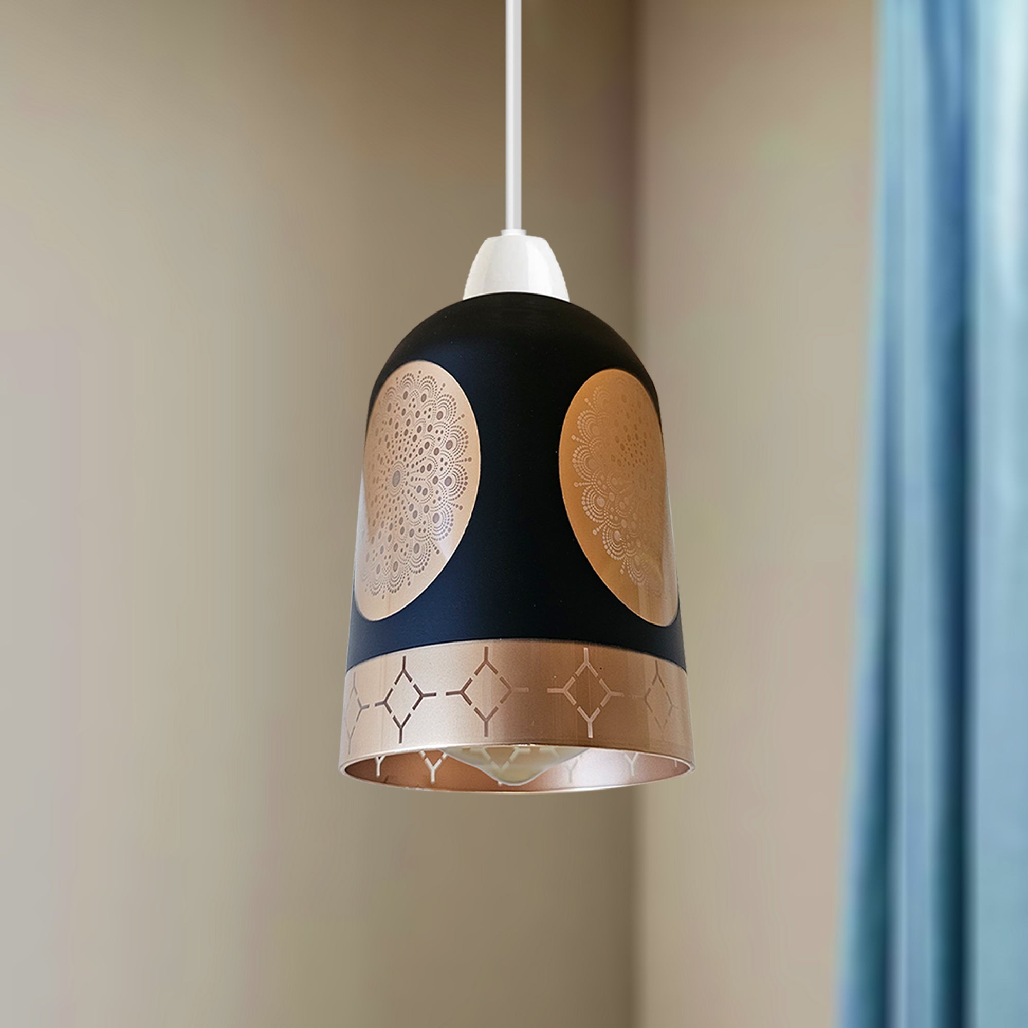 Modern Floral Glass Easy Fit Pendant Light Shade Home Lighting