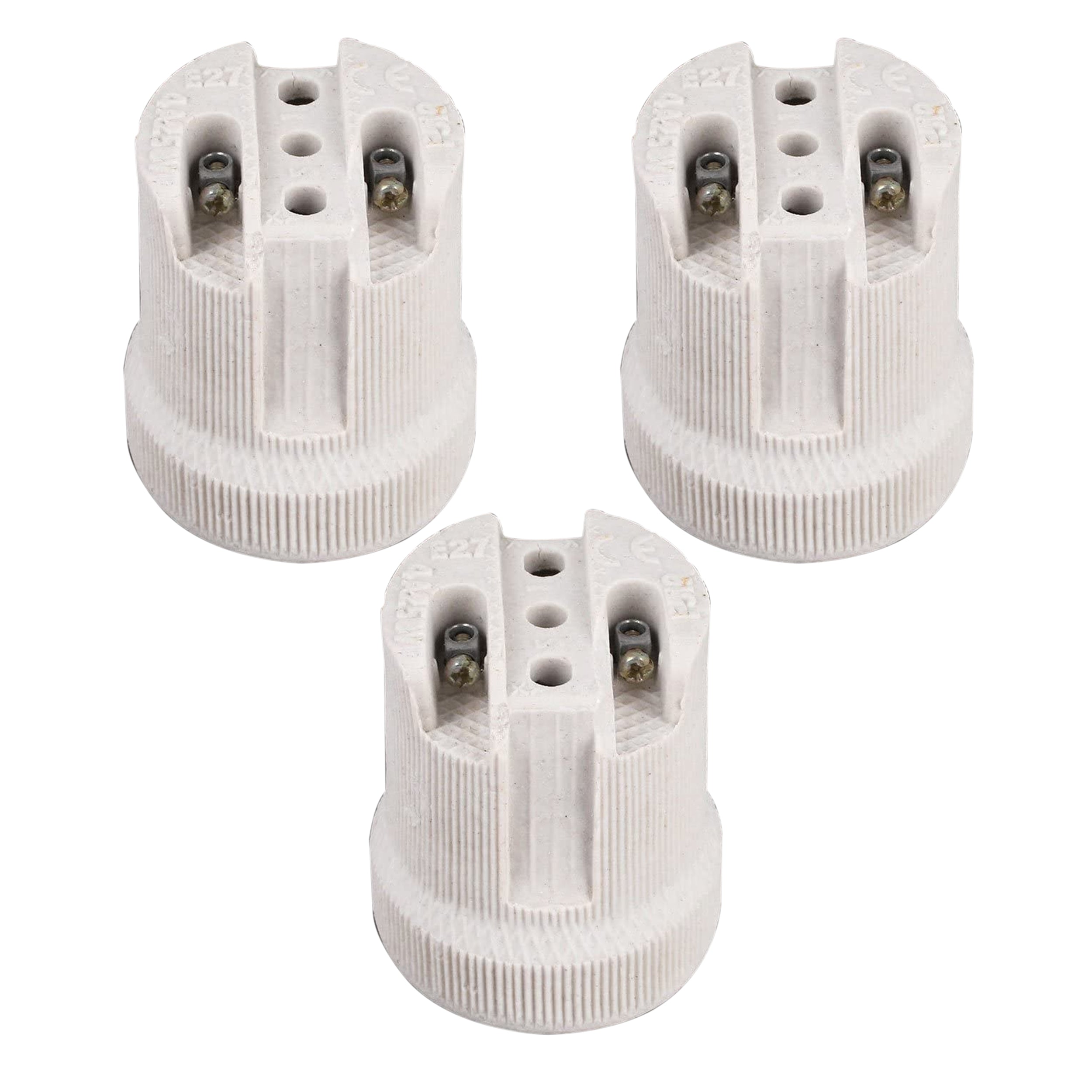 Durable E27 Ceramic Edison Screw Bulb Holder – Heat Resistant Lamp Socket