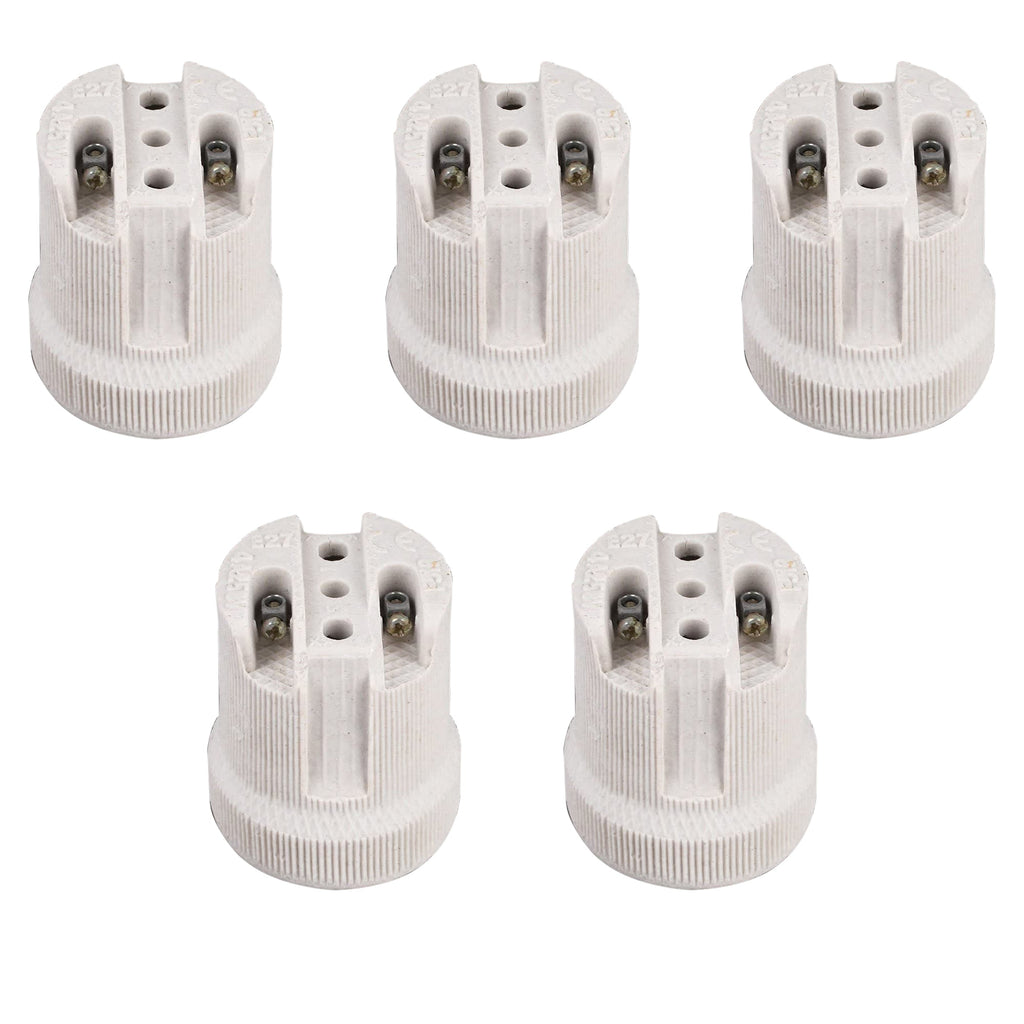 Durable E27 Ceramic Edison Screw Bulb Holder – Heat Resistant Lamp Socket