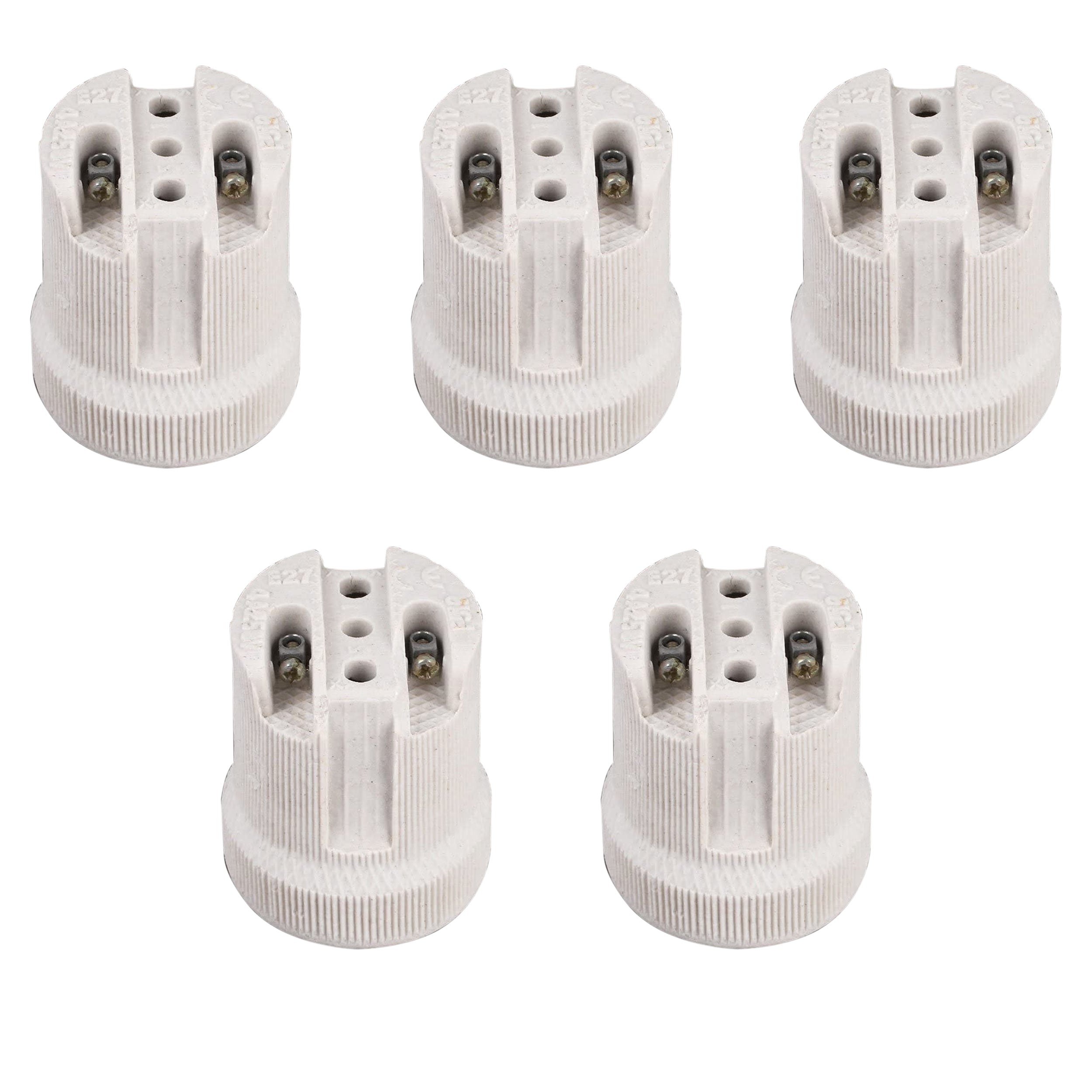 Durable E27 Ceramic Edison Screw Bulb Holder – Heat Resistant Lamp Socket