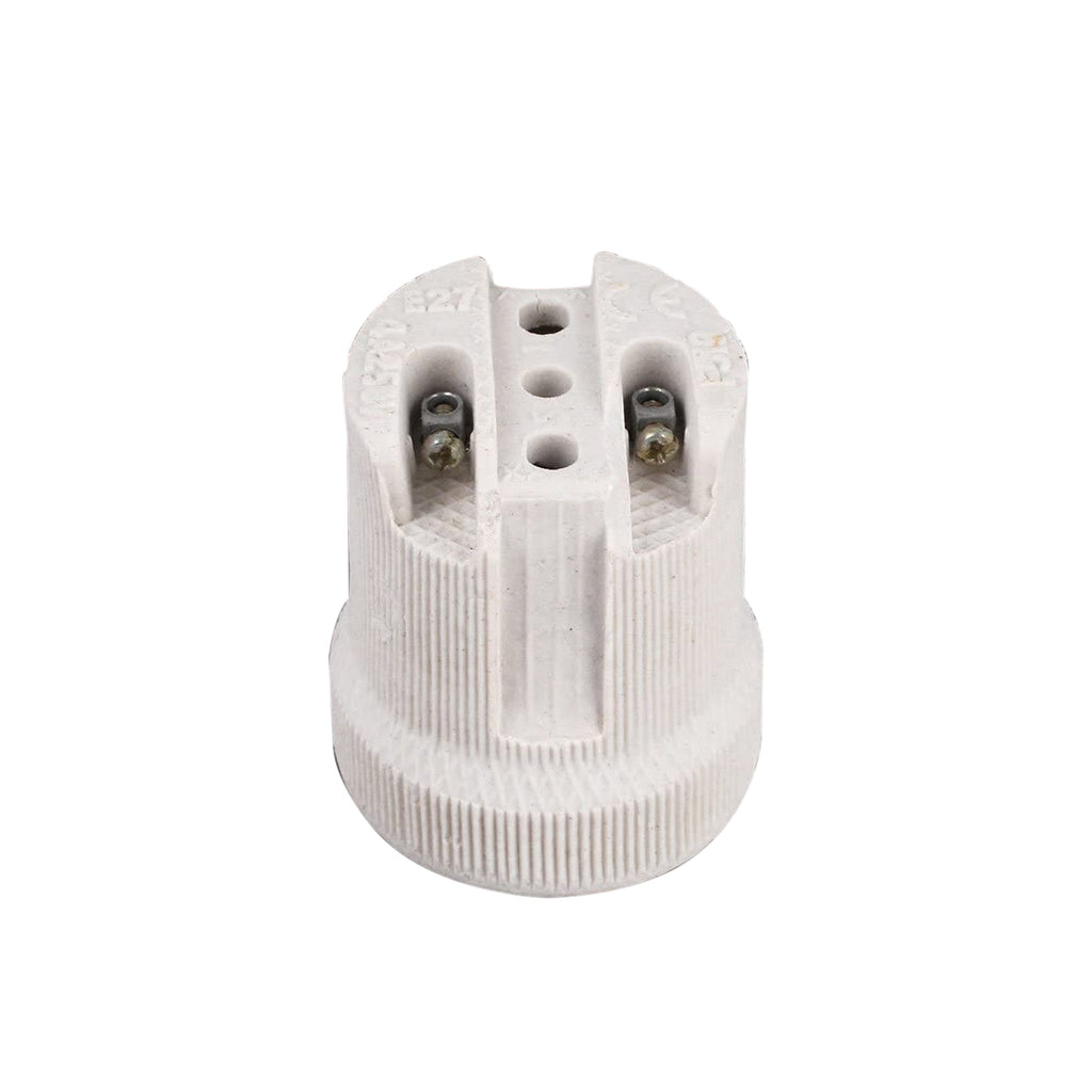 Durable E27 Ceramic Edison Screw Bulb Holder – Heat Resistant Lamp Socket