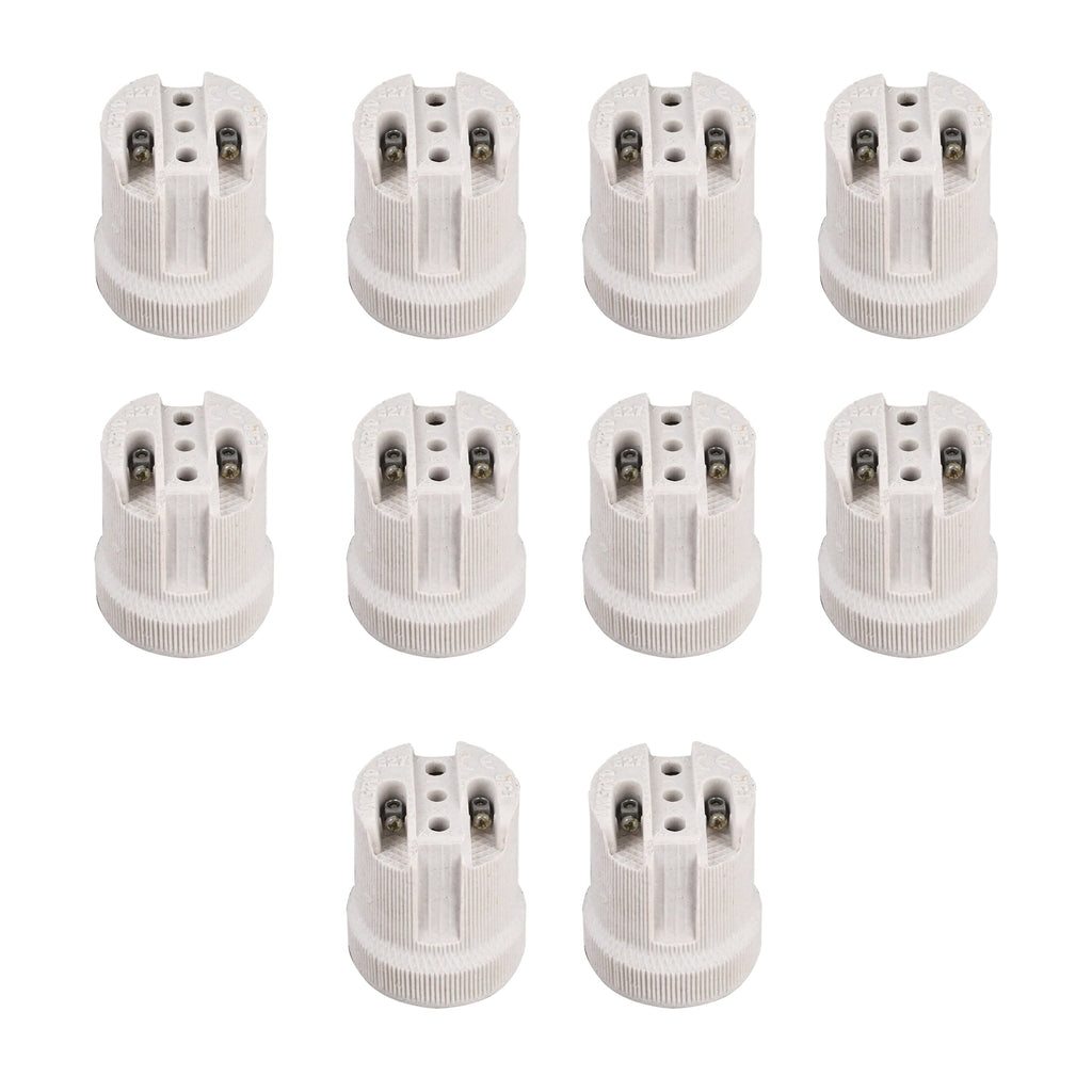 Durable E27 Ceramic Edison Screw Bulb Holder – Heat Resistant Lamp Socket