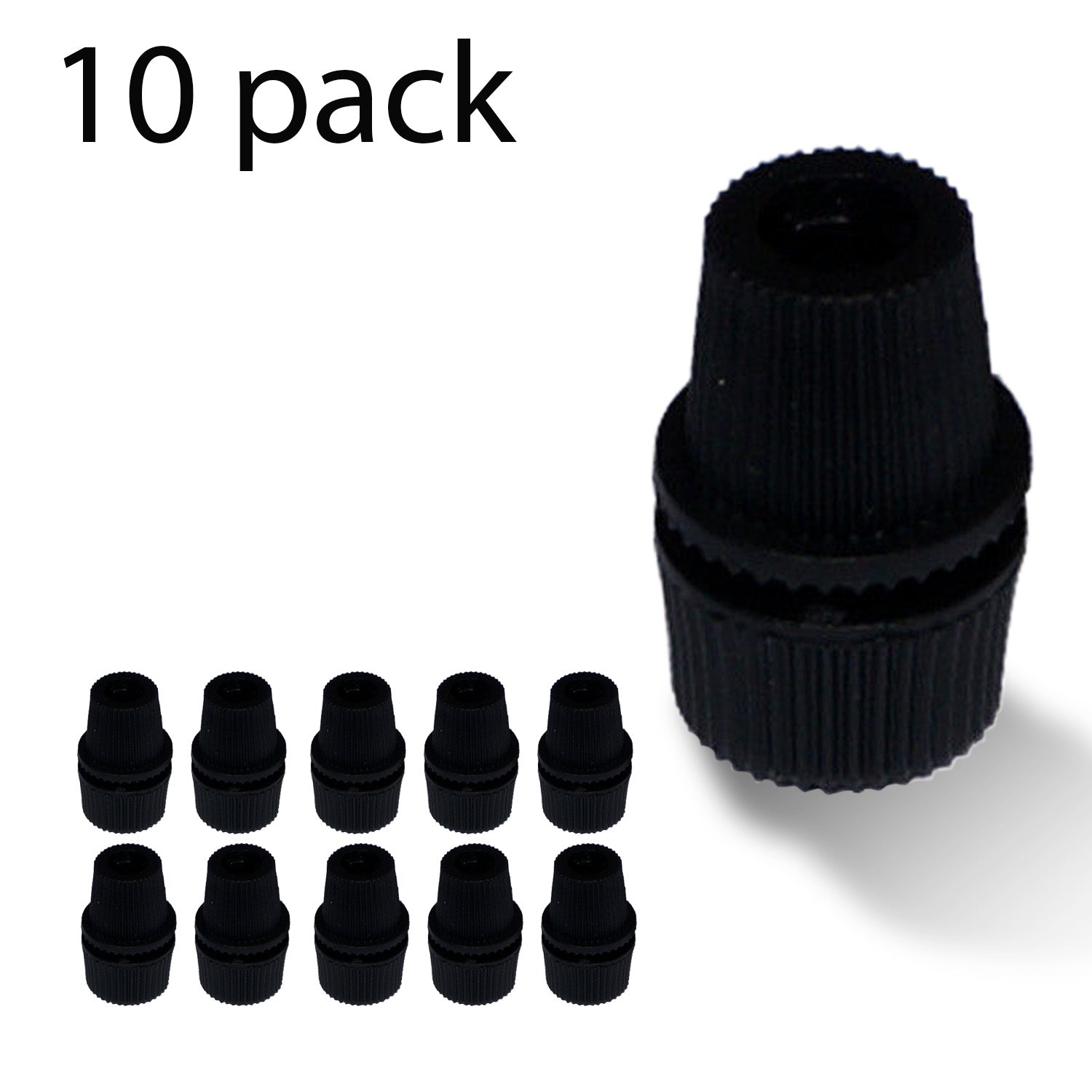 Flexible Plastic Cord Grip with 10mm Male Thread for E27 Lamp Wiring