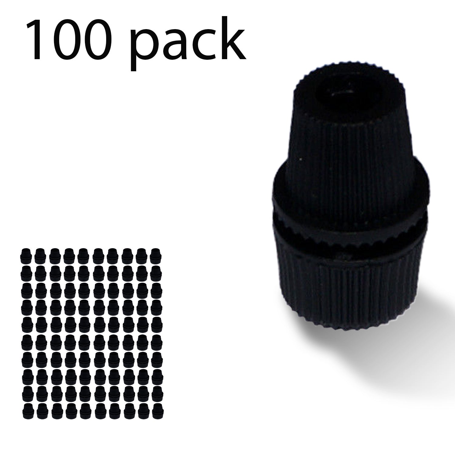 Flexible Plastic Cord Grip with 10mm Male Thread for E27 Lamp Wiring