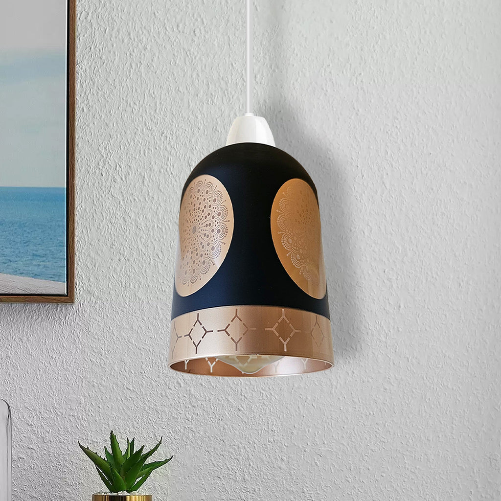 Modern Floral Glass Easy Fit Pendant Light Shade Home Lighting