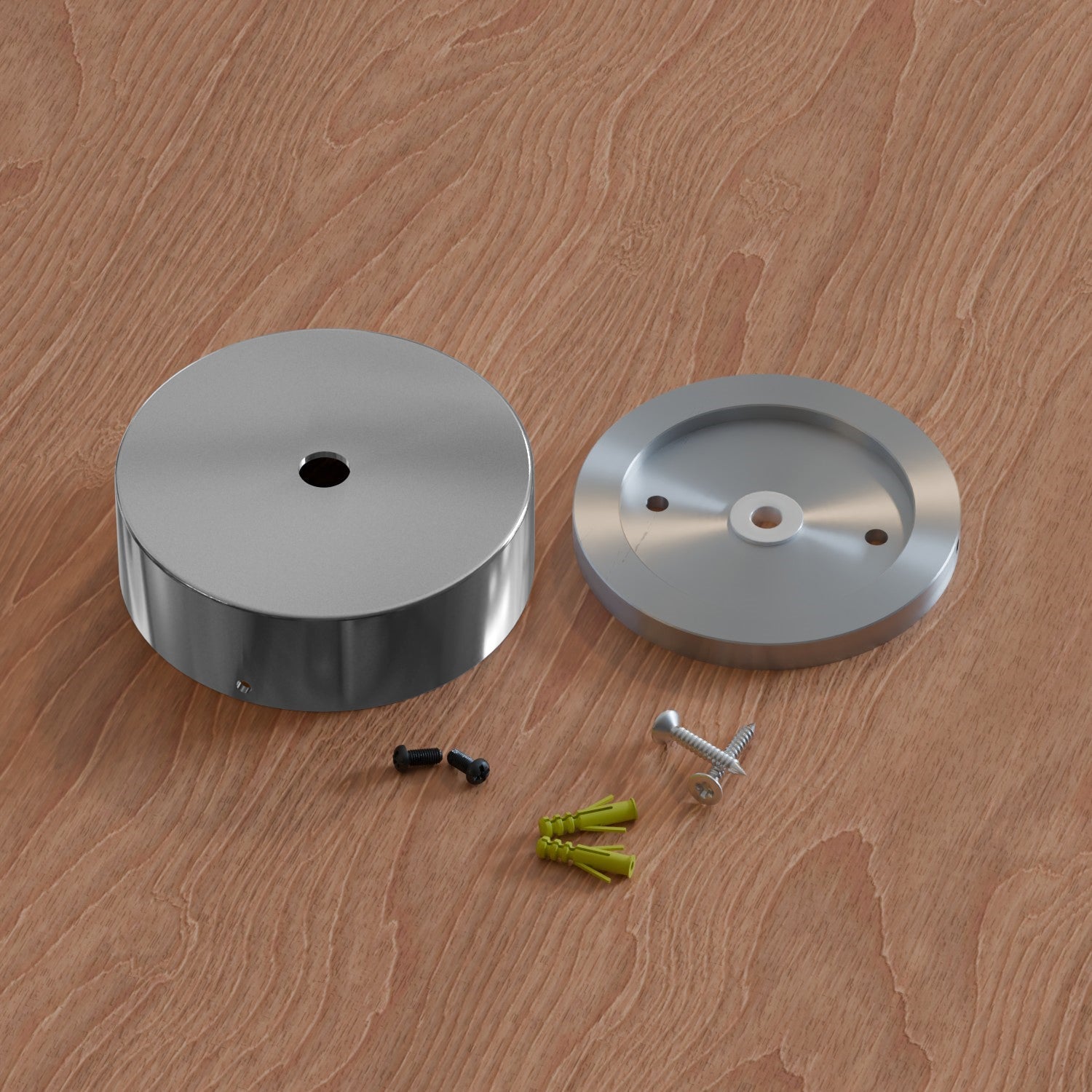 80mm Metal Rainproof Single Outlet Ceiling Rose for Outdoor Use