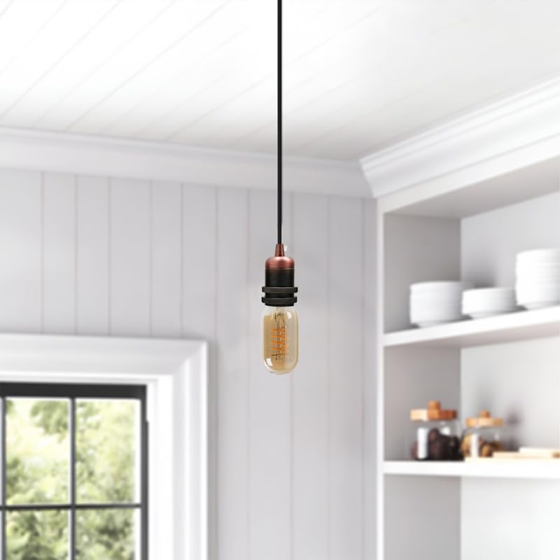 Industrial E27 Edison Screw Metal Cord Grip Bulb Holder Lamp Socket