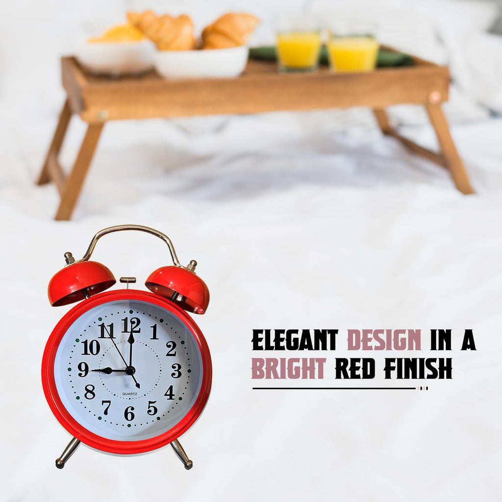 Round Shape Retro Twin bell Loud Bedside Alarm clock~5221