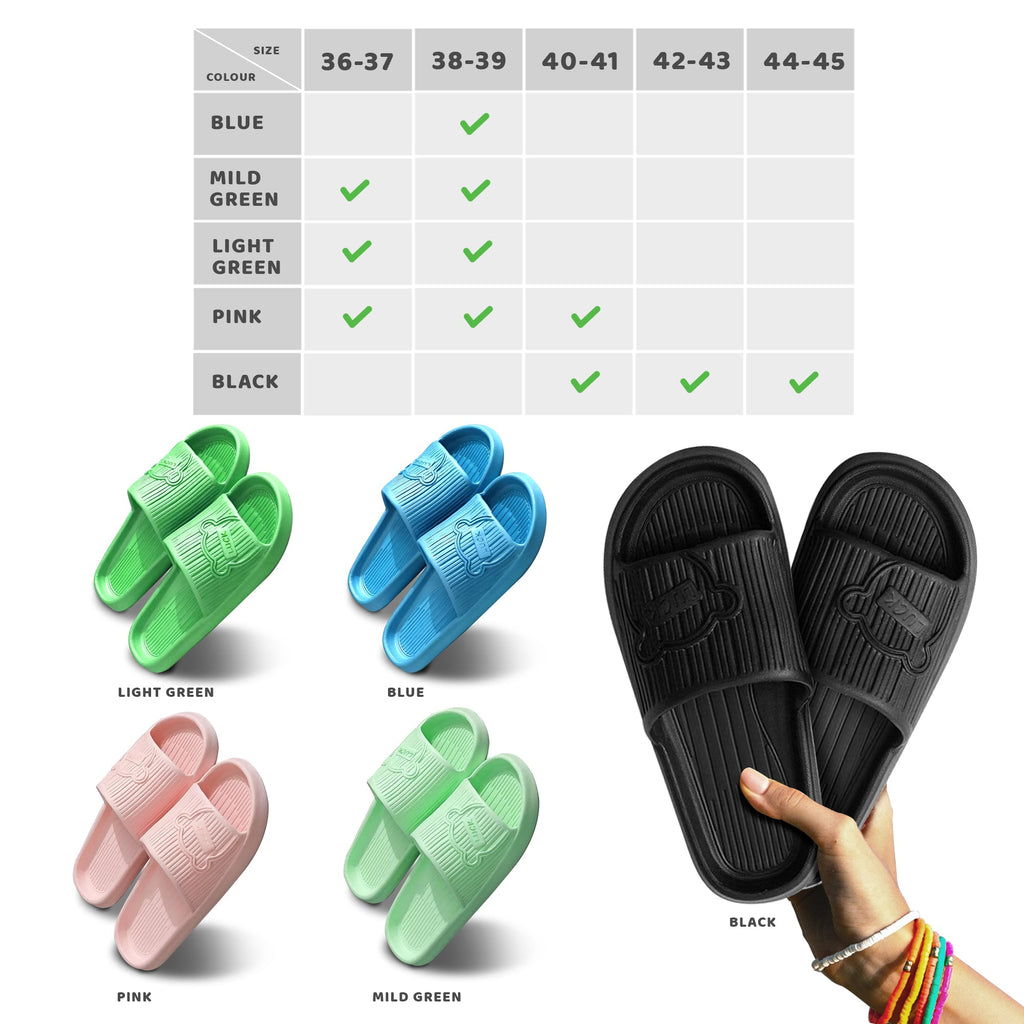 Comfy Non-Slip EVA Shower & Home Sandals for Men and Women, 3-Pack