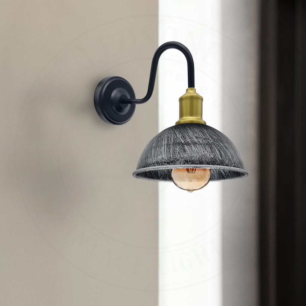 Industrial Vintage Metal Dome Pendant Easy Fit Light Shade