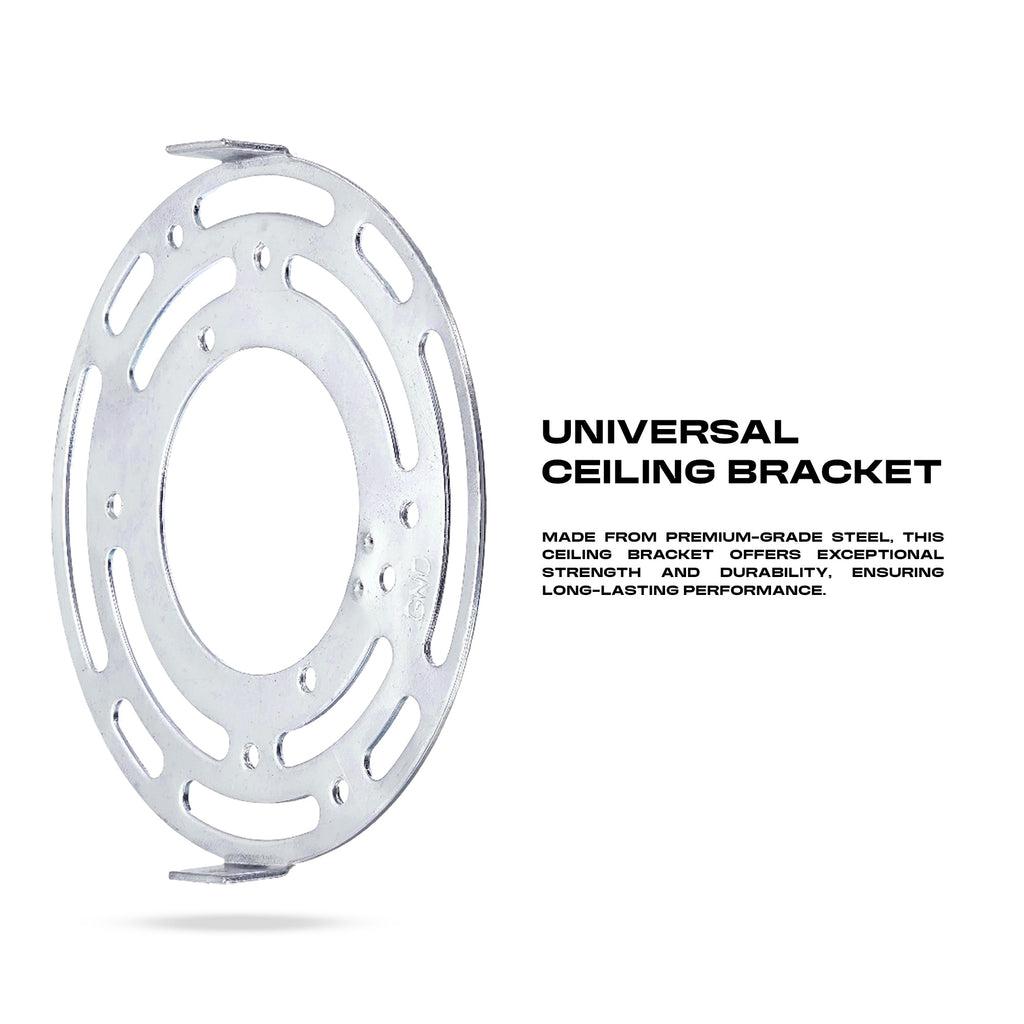 Universal Round Metal Ceiling Rose Mounting Bracket for Lamp Fixture Installation