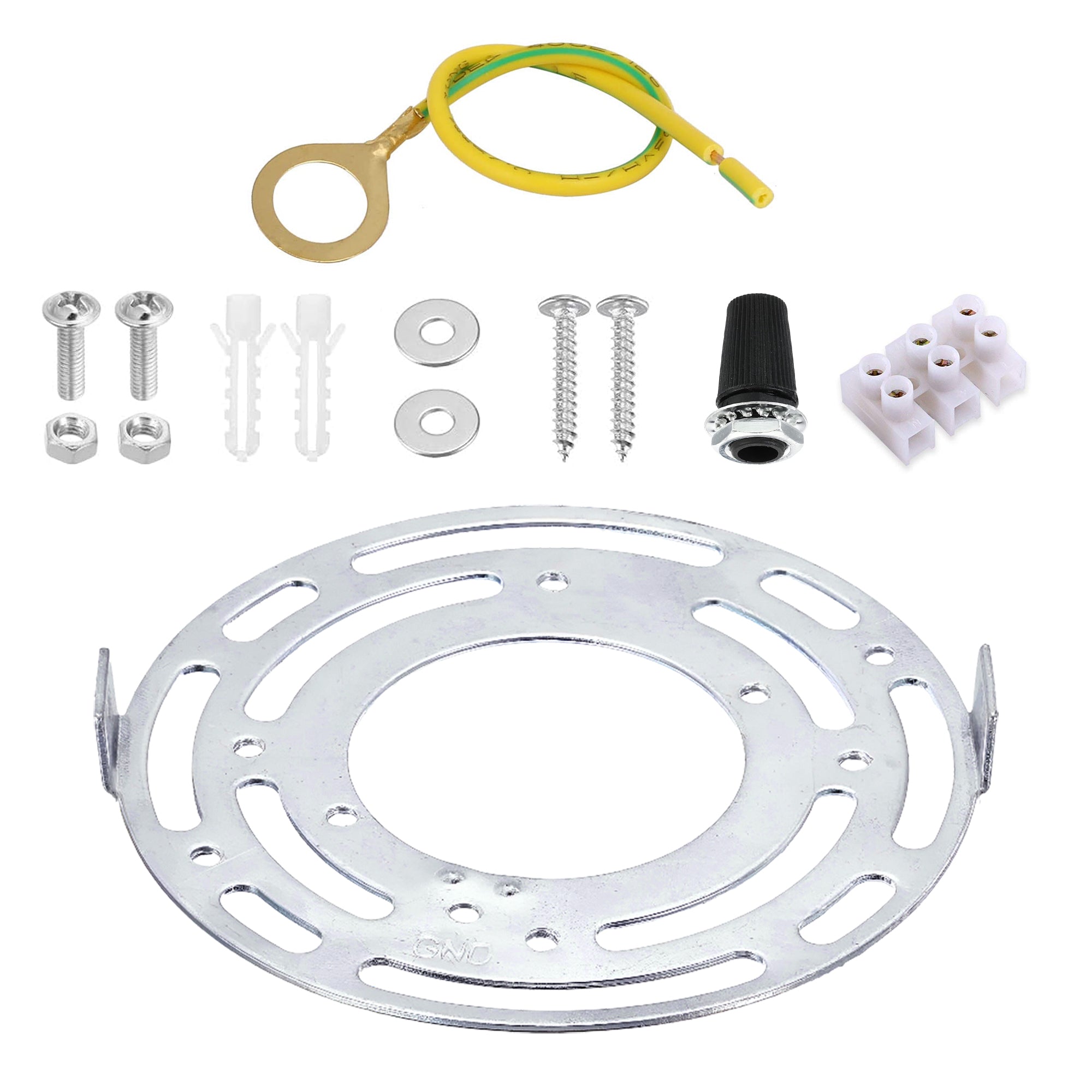 Universal Round Metal Ceiling Rose Mounting Bracket for Lamp Fixture Installation