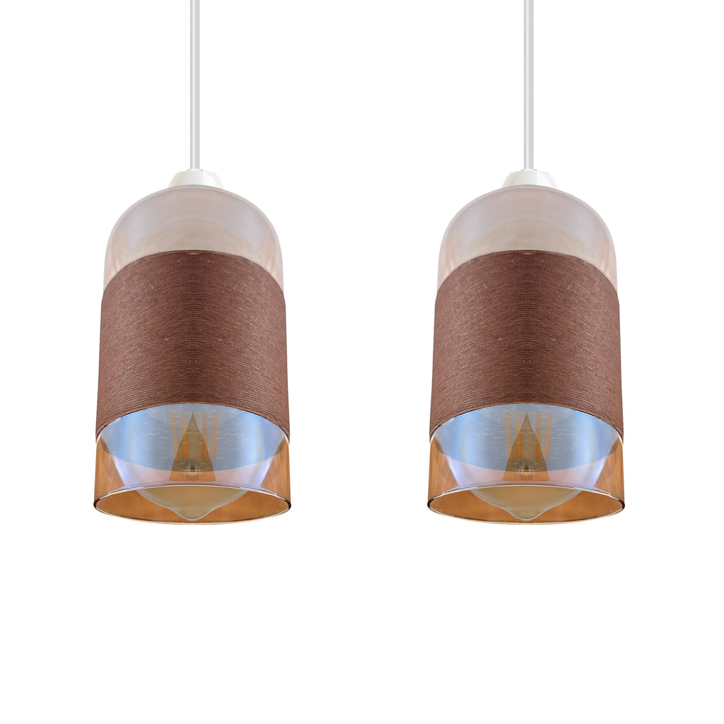 Elegant Floral Glass Pendant Lamp Shade, Easy Fit, Modern Decorative Chrome Finish