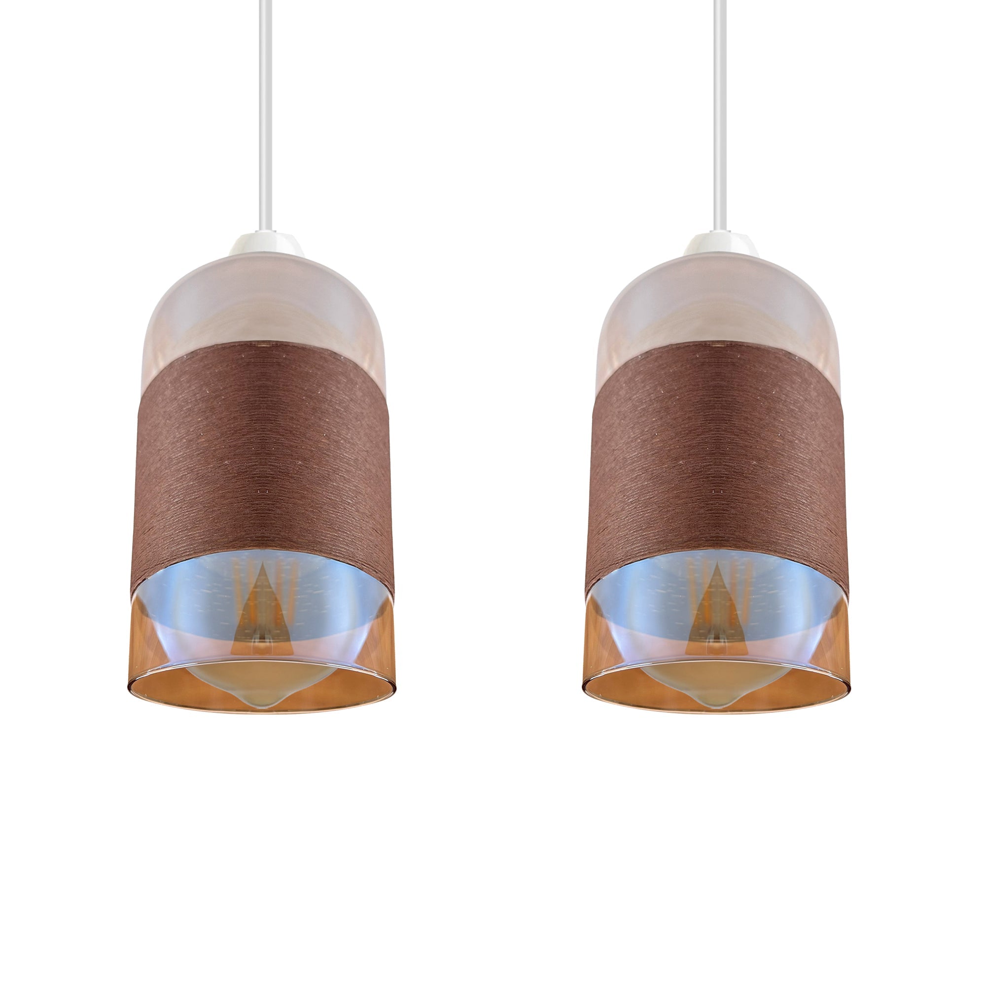Elegant Floral Glass Pendant Lamp Shade, Easy Fit, Modern Decorative Chrome Finish
