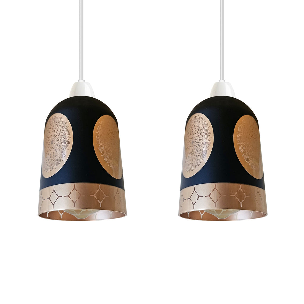 Modern Floral Glass Easy Fit Pendant Light Shade Home Lighting