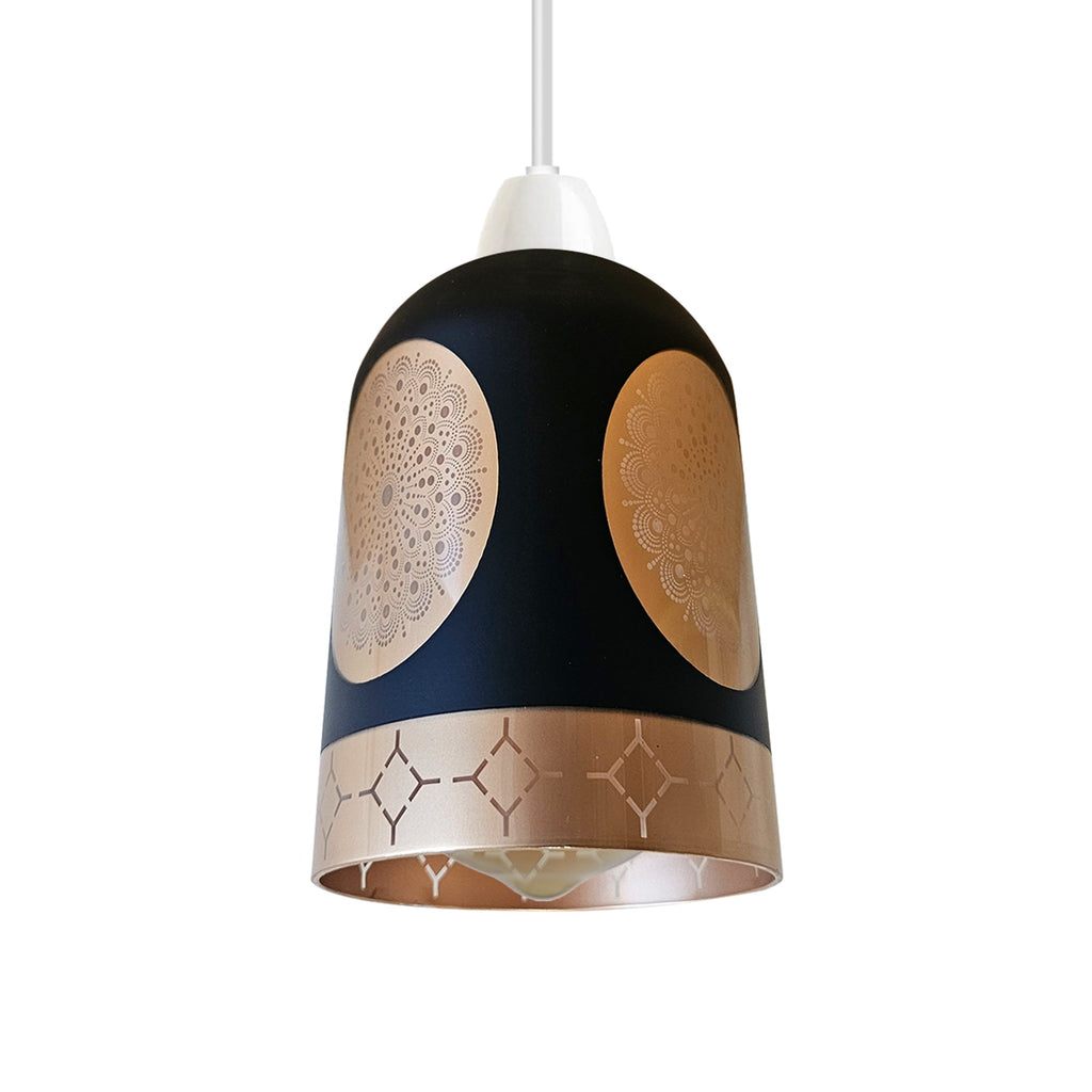Modern Floral Glass Easy Fit Pendant Light Shade Home Lighting