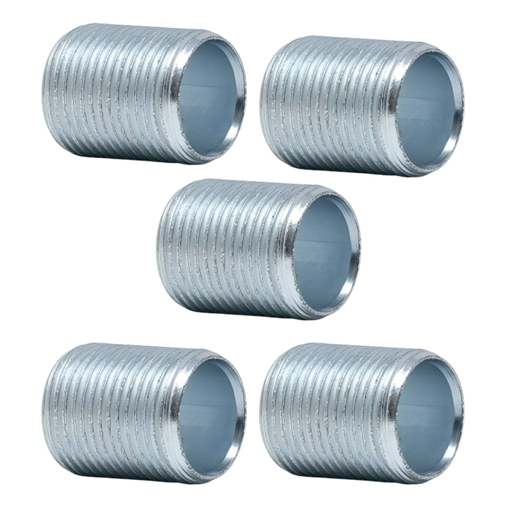 M20 20mm Galvanized Steel Conduit Nipple Connector Threaded Fitting for Lighting
