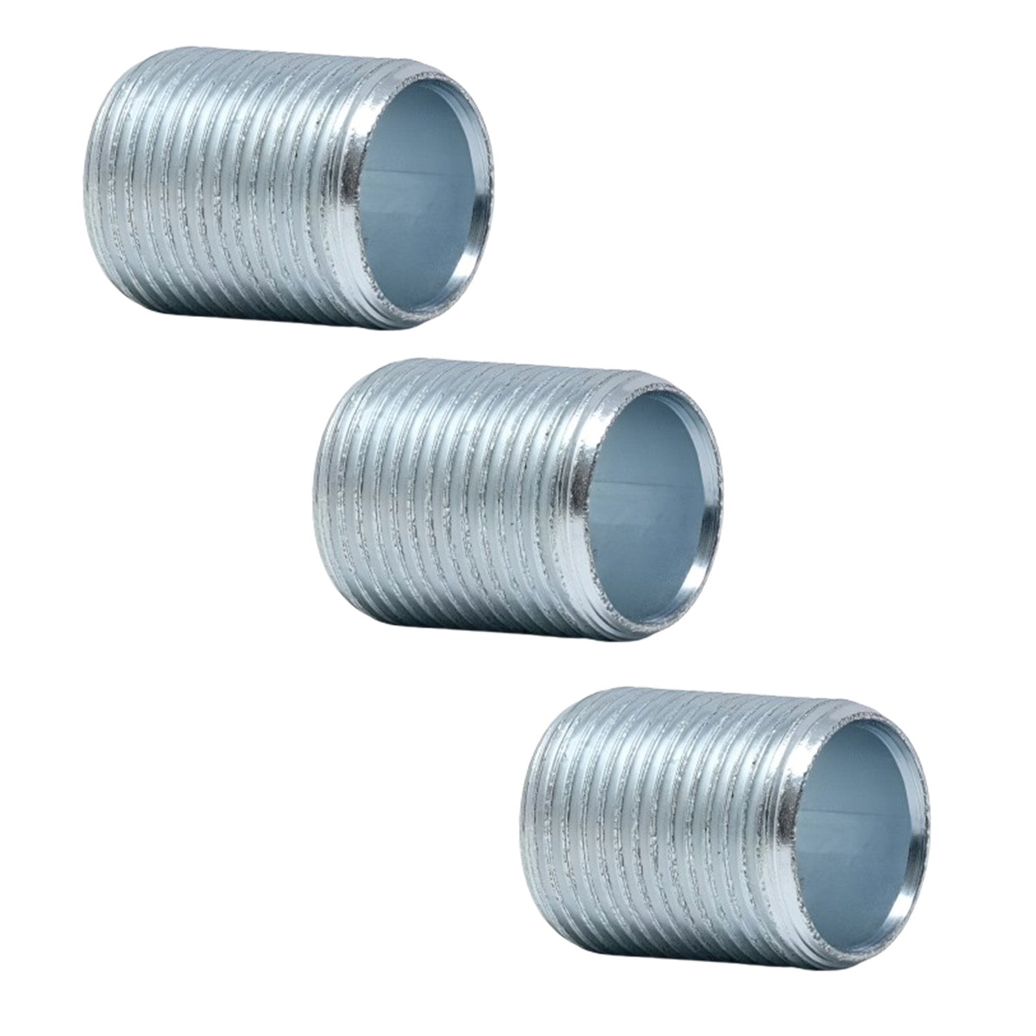 M20 20mm Galvanized Steel Conduit Nipple Connector Threaded Fitting for Lighting