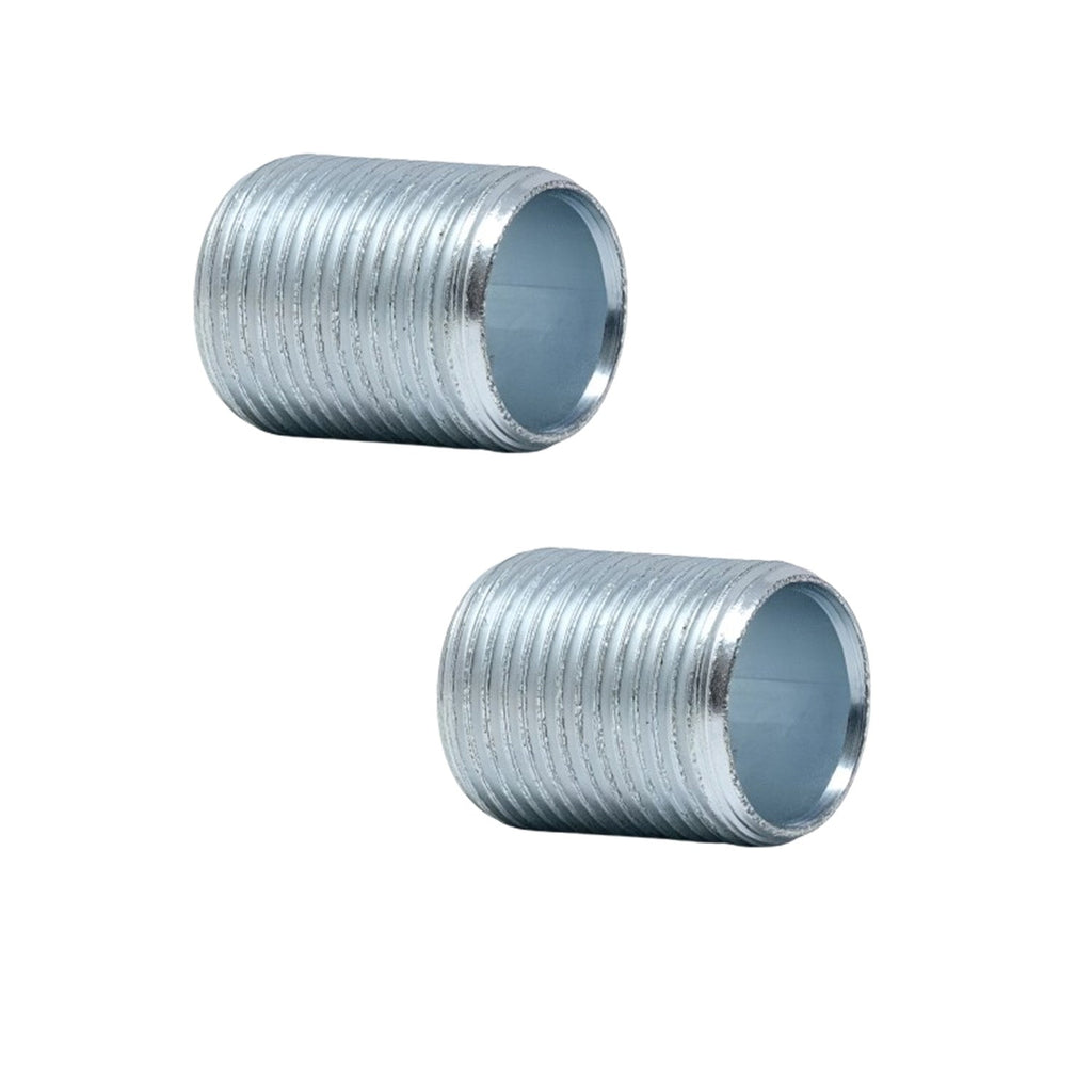 M20 20mm Galvanized Steel Conduit Nipple Connector Threaded Fitting for Lighting