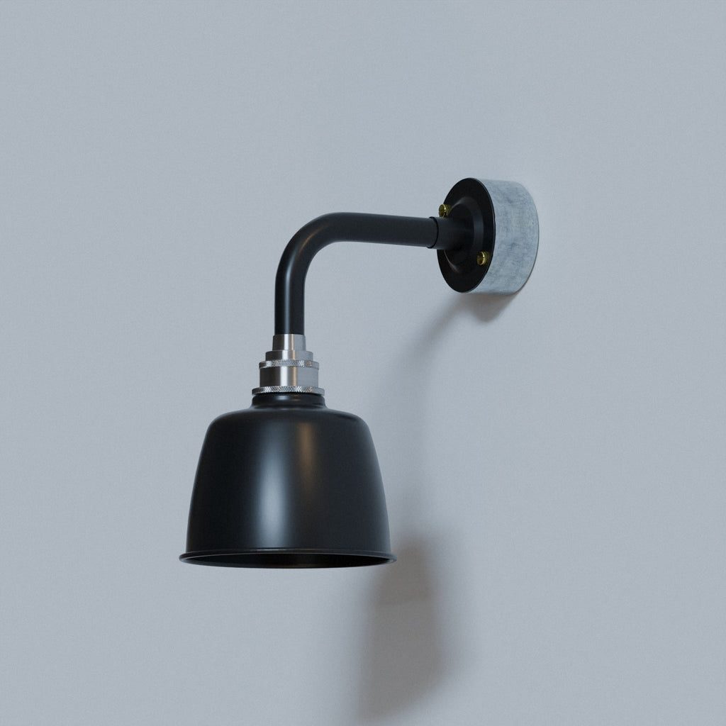 Vintage Industrial Black Metal Conduit Wall Light E27 Lamp Fixture