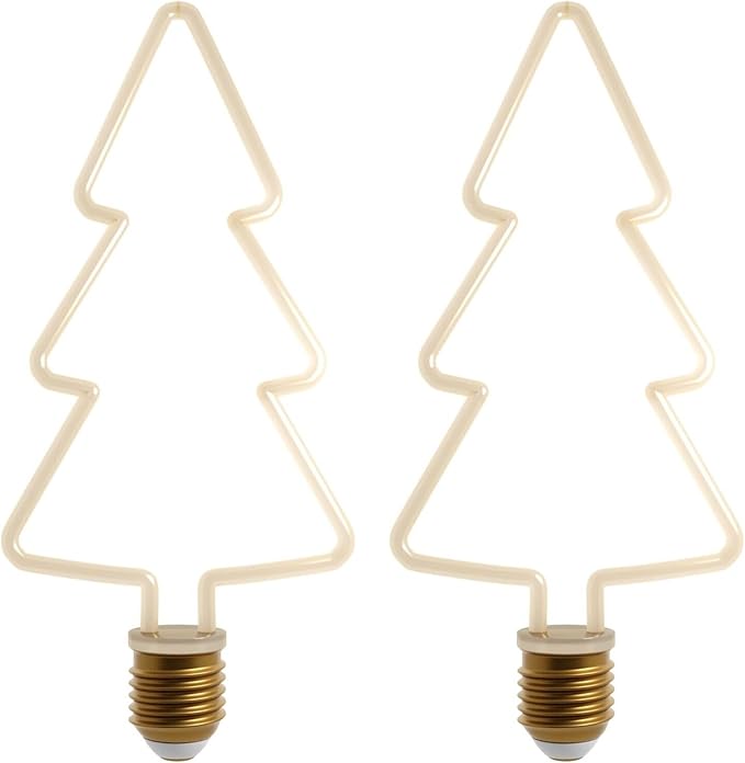 Festive LED Christmas Decorative Bulbs Warm White E27 Base Assorted Shapes