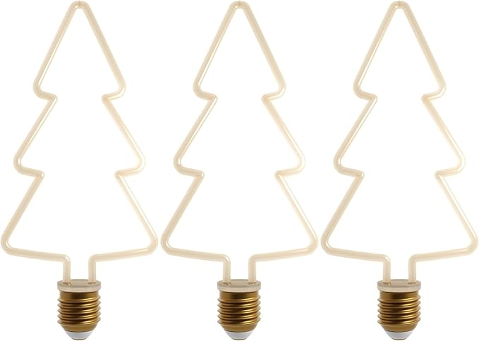 Festive LED Christmas Decorative Bulbs Warm White E27 Base Assorted Shapes