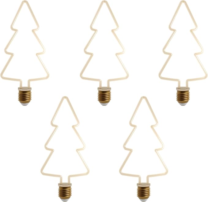 Festive LED Christmas Decorative Bulbs Warm White E27 Base Assorted Shapes