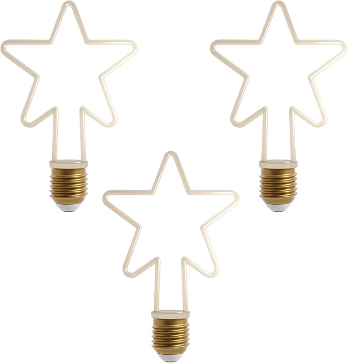 Festive LED Christmas Decorative Bulbs Warm White E27 Base Assorted Shapes