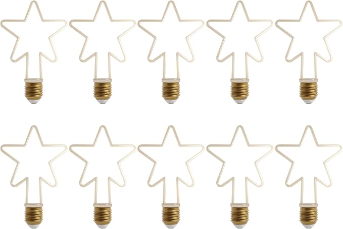 Festive LED Christmas Decorative Bulbs Warm White E27 Base Assorted Shapes