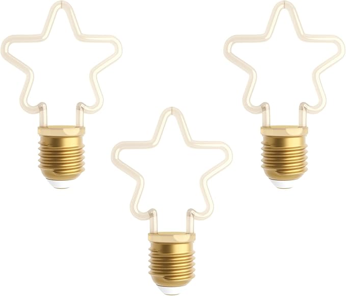 Festive LED Christmas Decorative Bulbs Warm White E27 Base Assorted Shapes