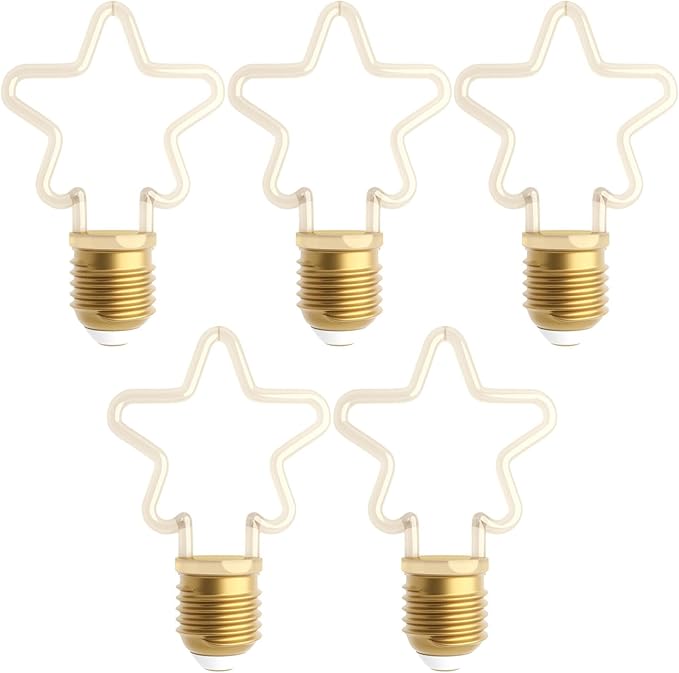 Festive LED Christmas Decorative Bulbs Warm White E27 Base Assorted Shapes