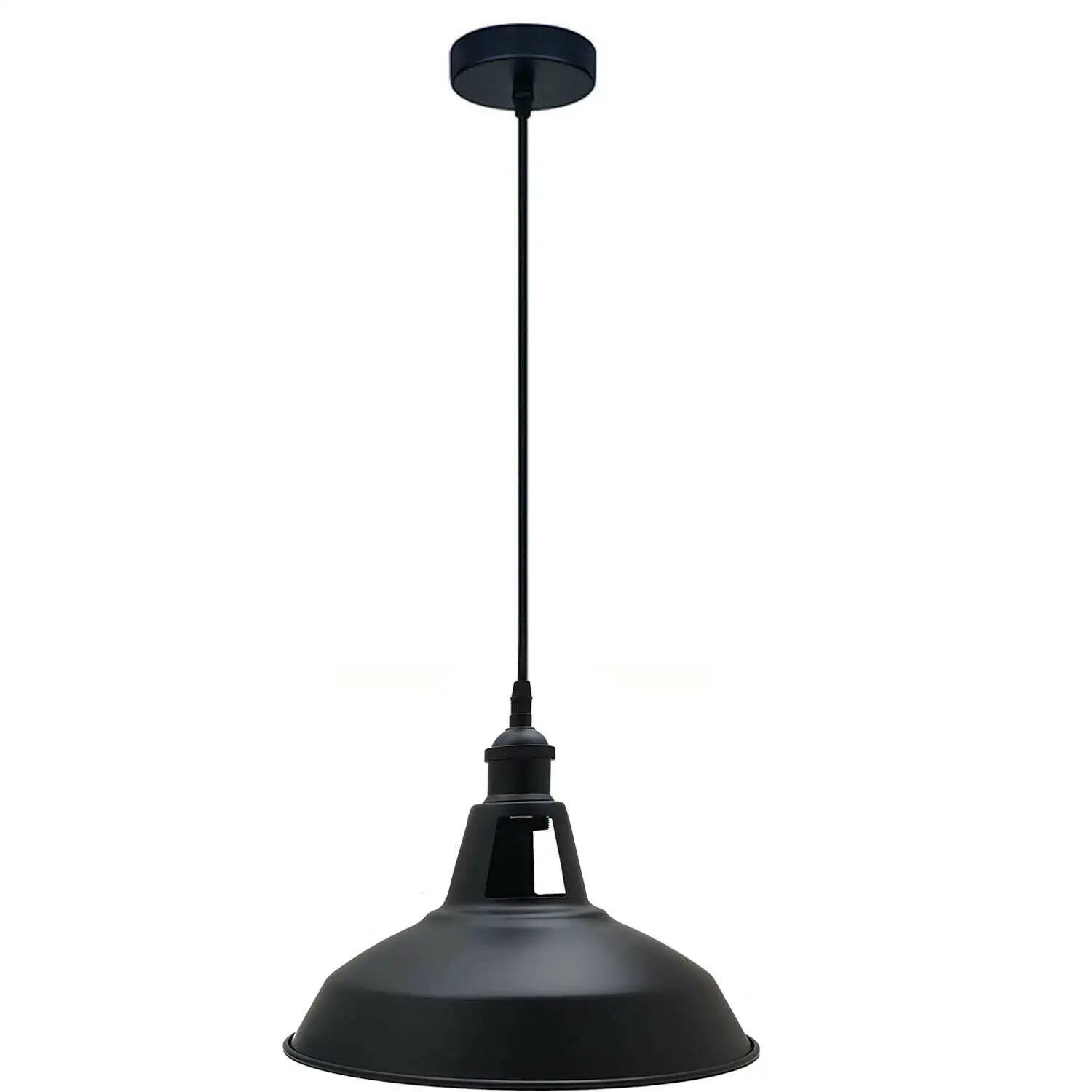 Retro Metal Barn Shade Adjustable Pendant Light, E27 Socket