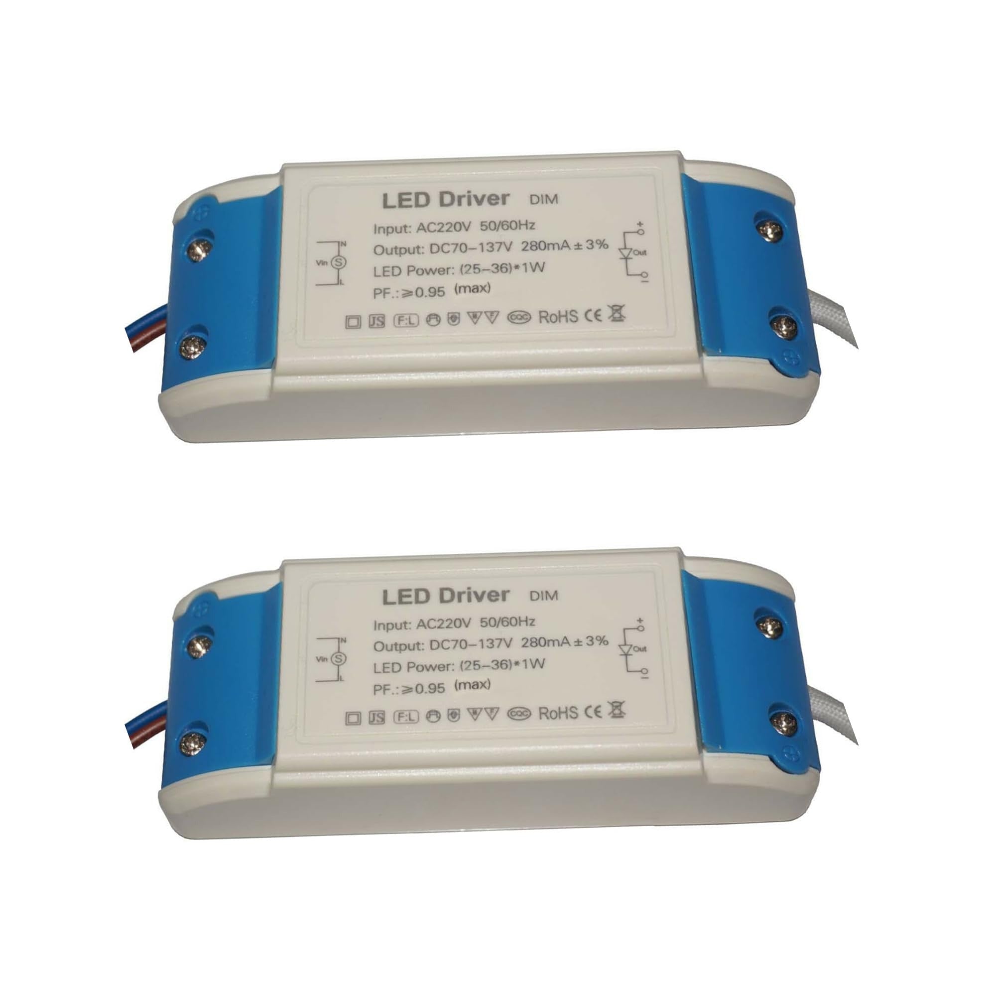 Dual-Pack AC/DC Constant Current LED Driver for G4 MR11 MR16 Lights