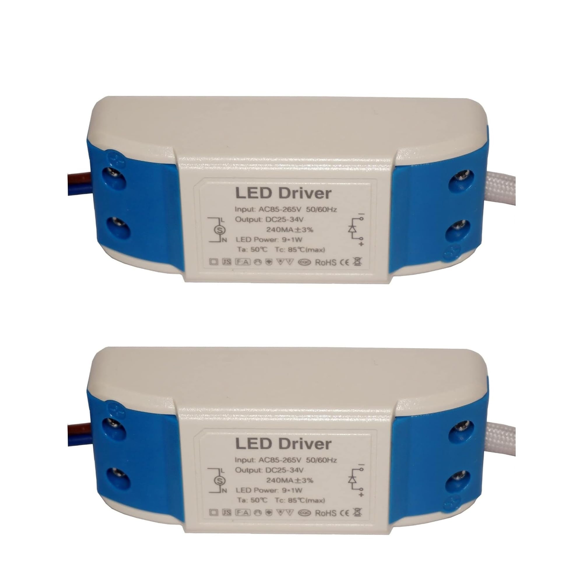Dual-Pack AC/DC Constant Current LED Driver for G4 MR11 MR16 Lights