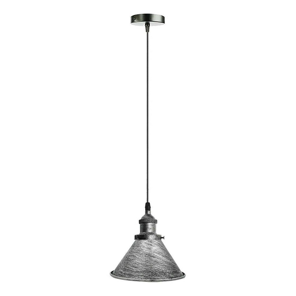 Industrial Vintage Metal Shade Hanging Ceiling Pendant Light Fixture E27 Base