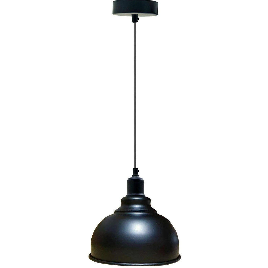 Industrial Vintage Metal Shade Hanging Ceiling Pendant Light Fixture E27 Base