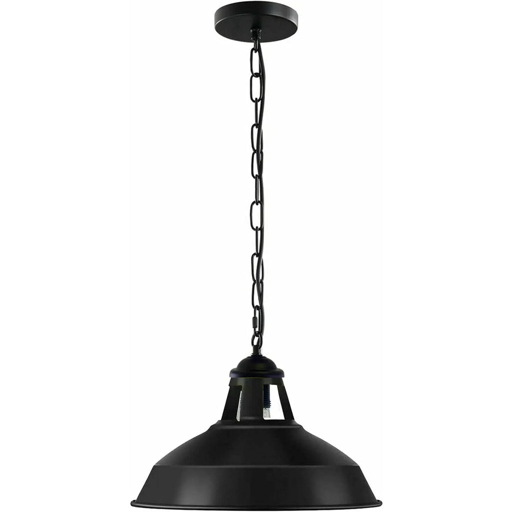 Modern Slotted Metal Pendant Light, Adjustable Wire Chain, Kitchen Island