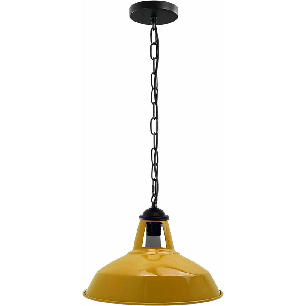 Modern Industrial Slotted Metal Pendant Light Adjustable Wire Chain Design