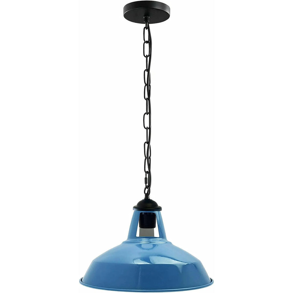 Modern Industrial Slotted Metal Pendant Light Adjustable Wire Chain Design