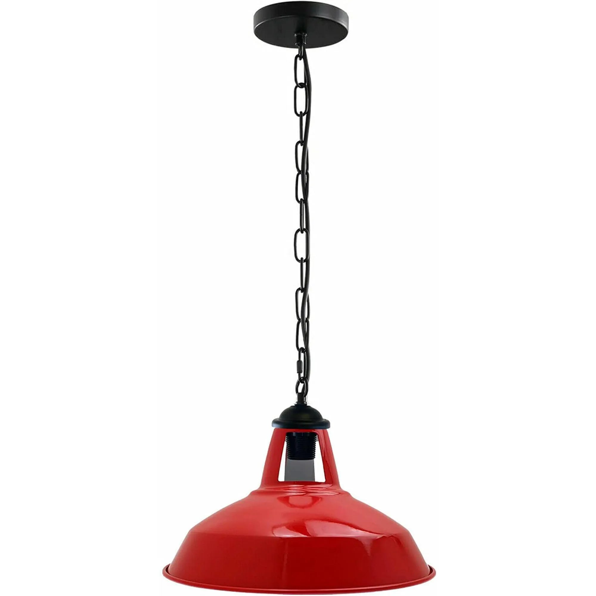 Modern Slotted Metal Pendant Light, Adjustable Wire Chain, Kitchen Island