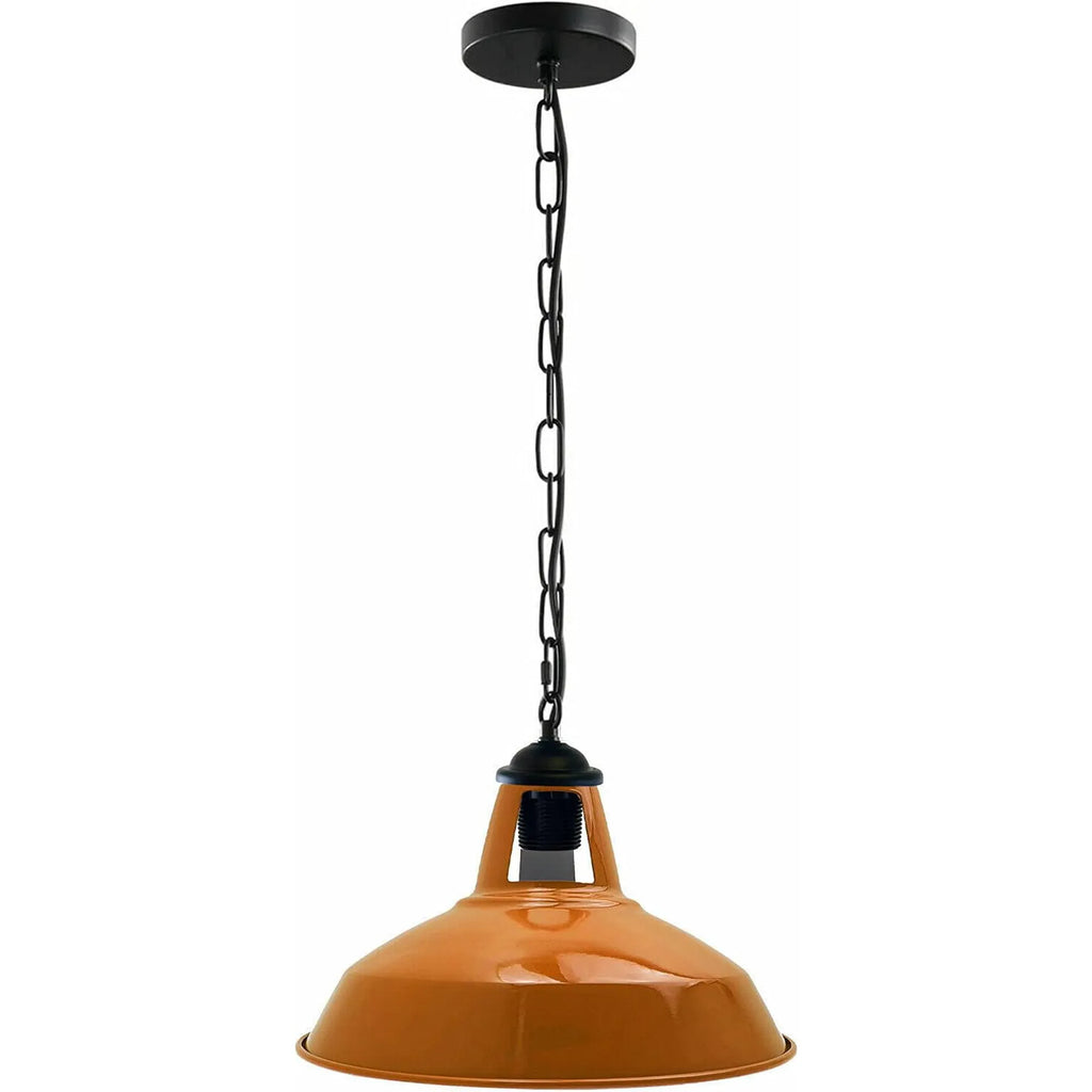 Modern Industrial Slotted Metal Pendant Light Adjustable Wire Chain Design