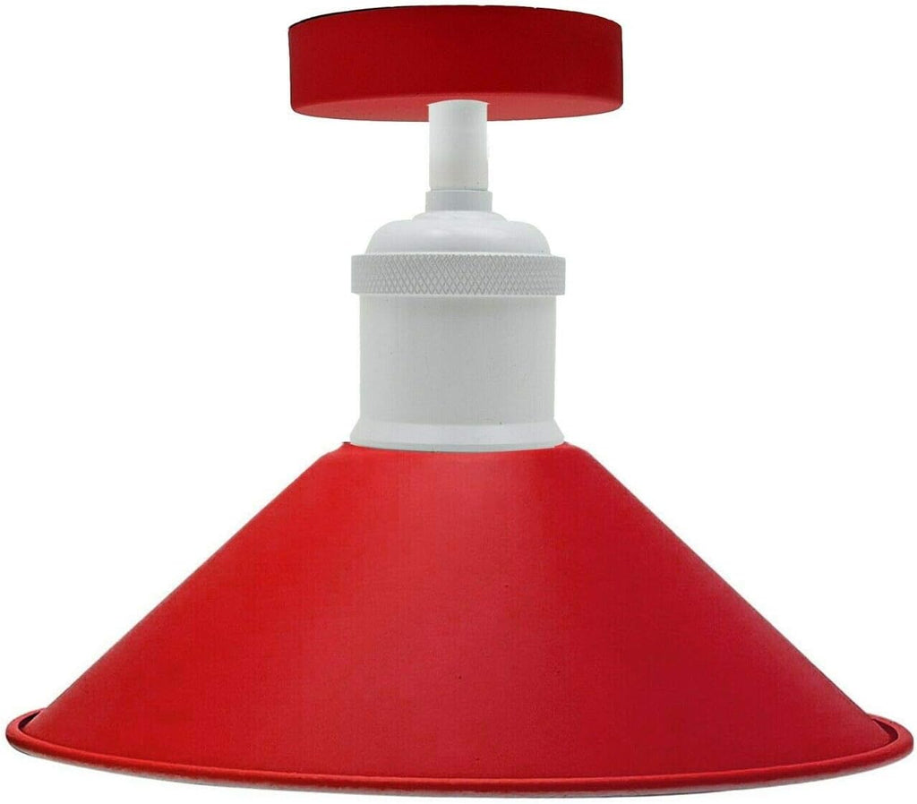 Industrial Vintage Metal Wall Sconce and Retro Ceiling Light Fixture