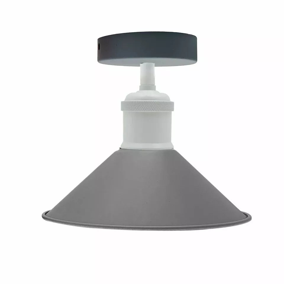 Industrial Vintage Metal Wall Sconce and Retro Ceiling Light Fixture