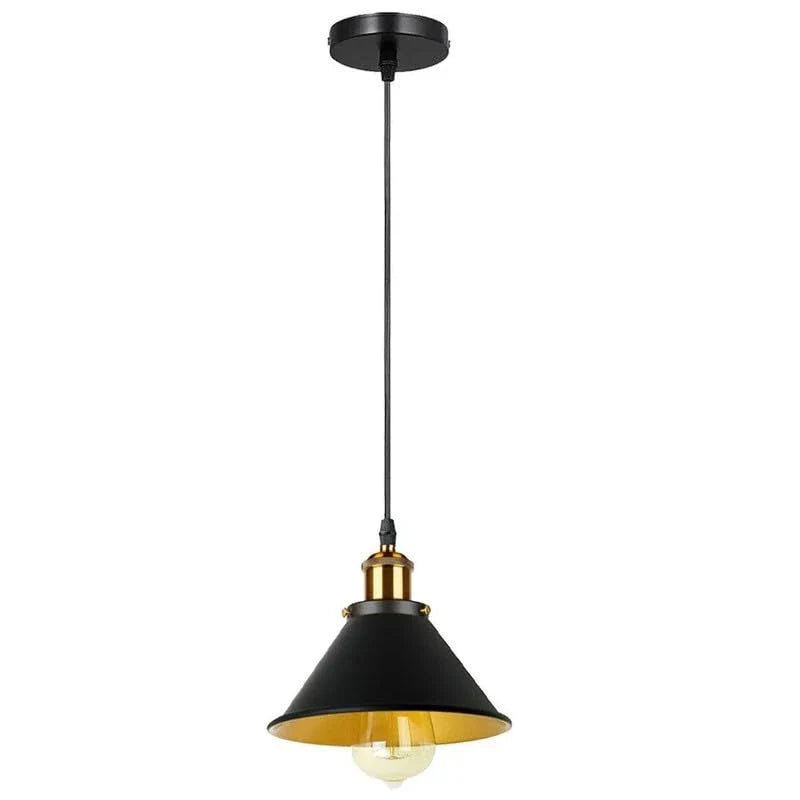 Industrial Vintage Pendant Light, E27 Metal Shade for Home & Cafe ~ 5662