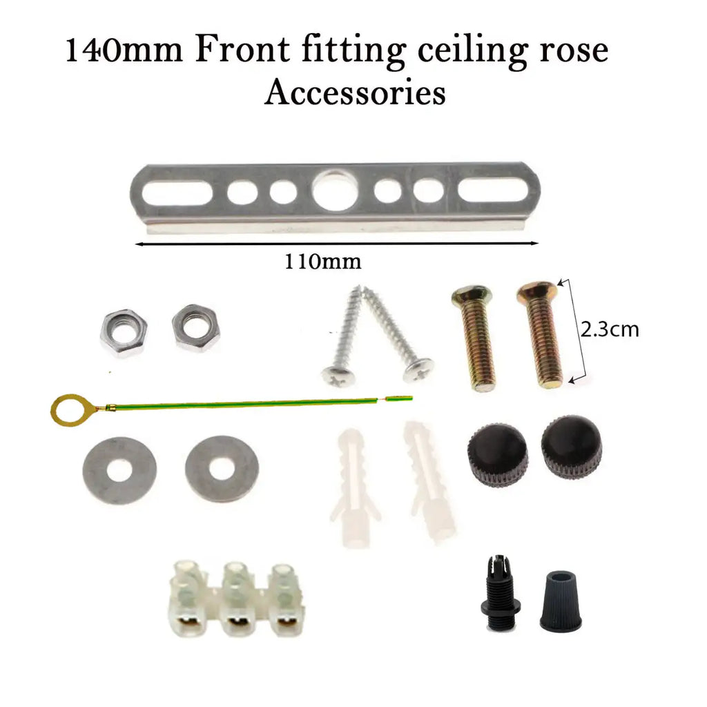 Secure Metal Ceiling Light Fixture Mounting Plate Bracket Accessory Set