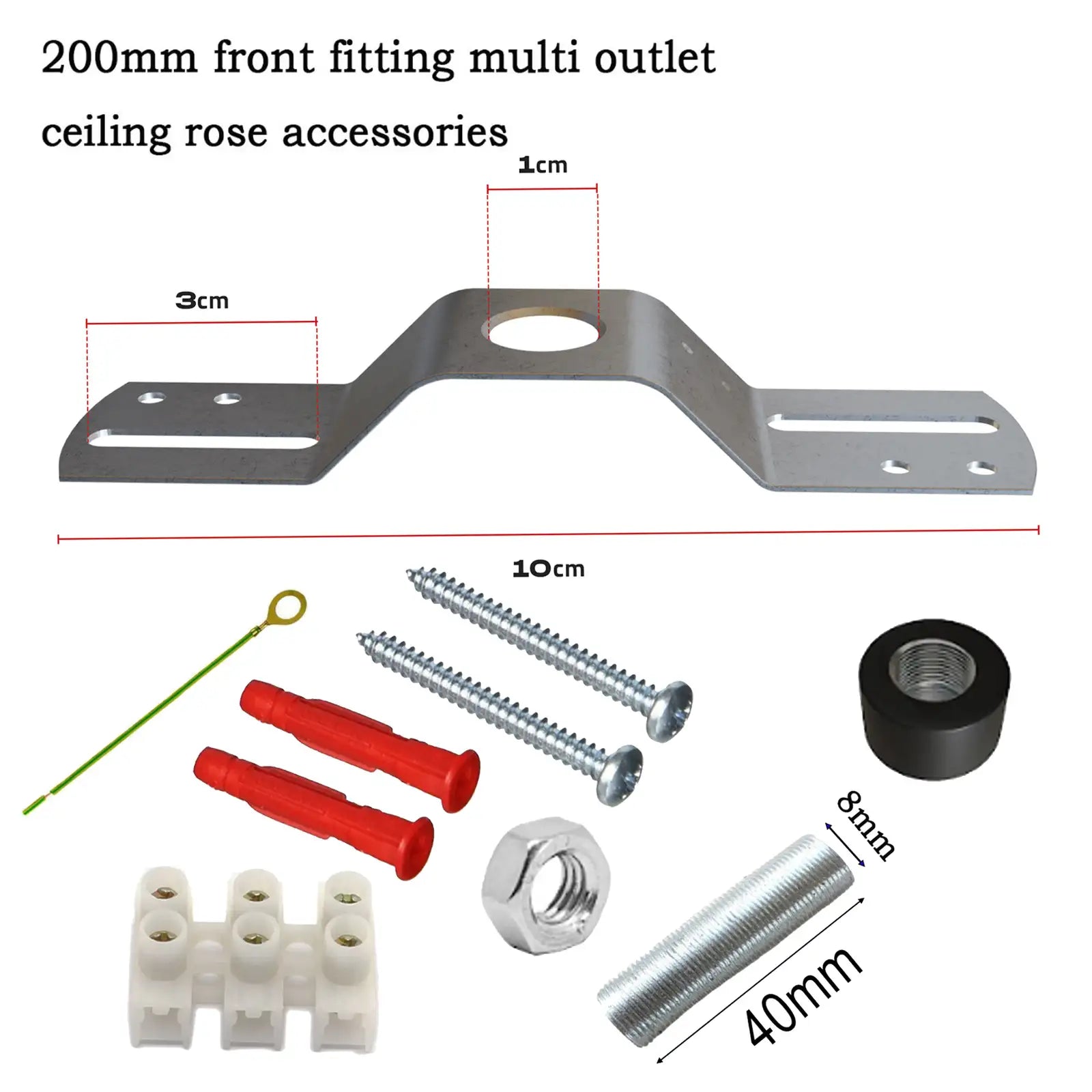 Durable Metal Ceiling Light Fixture Plate Bracket Mounting Kit Accessories
