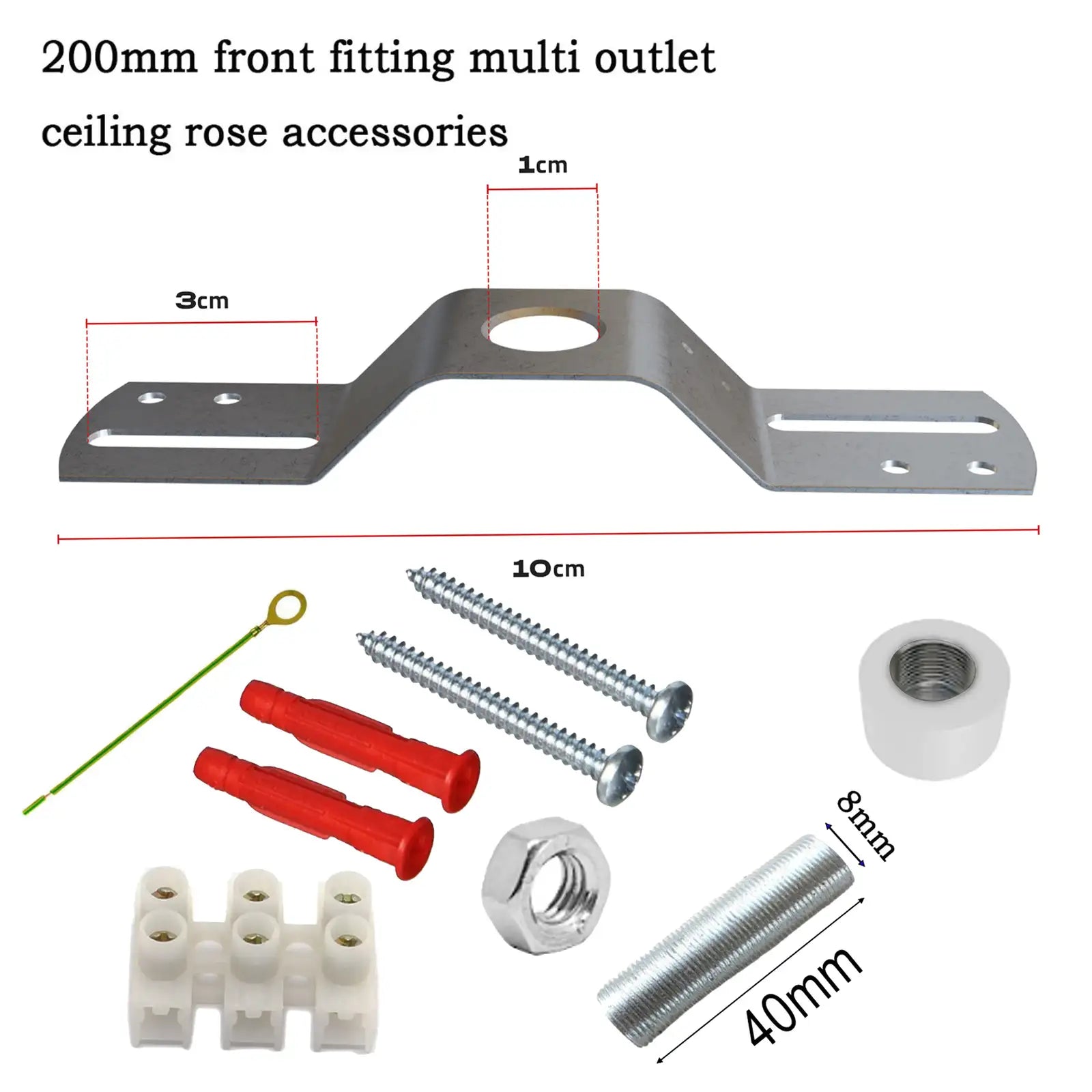 Durable Metal Ceiling Light Fixture Plate Bracket Mounting Kit Accessories