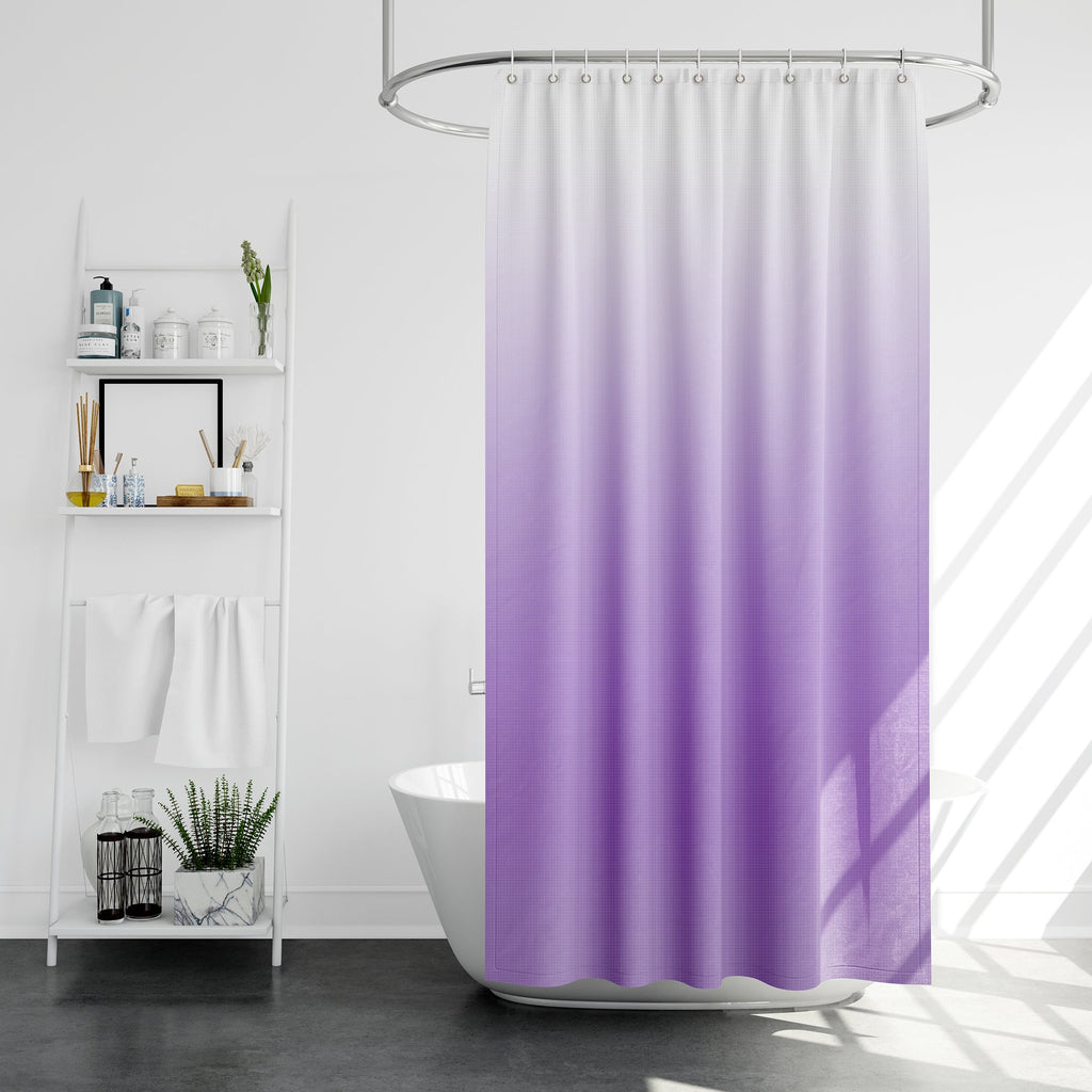 Floral Mildew Resistant Shower Curtain, Waterproof EVA Bathroom Fabric, Durable Easy Clean