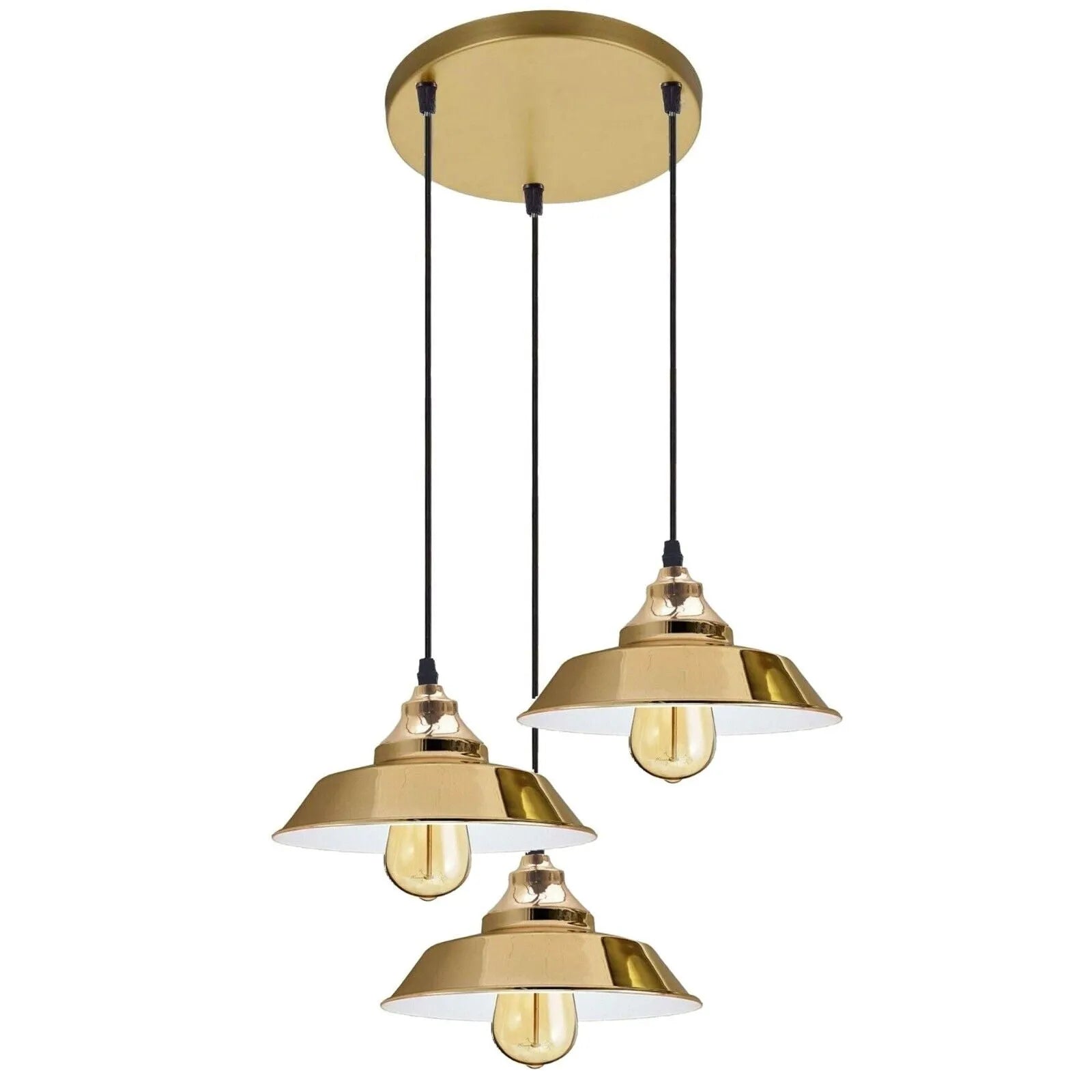 Vintage Industrial Metal Shade E27 LED Hanging Retro Ceiling Pendant Lights